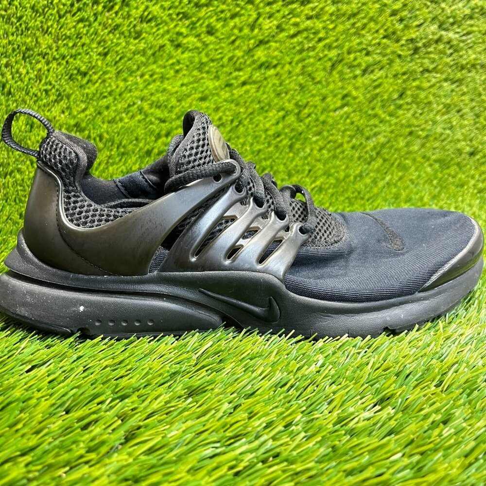 Nike Air Presto GS Boys Size 7Y Triple Black Athletic Running Shoes Sneakers